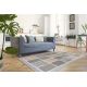 Tappeto KESHAN frange, Telaio orientale 7683/53544 beige / bleu