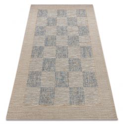 Alfombra sisal FORT 36217582 tablero de ajedrez beige