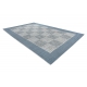 Koberec FORT SISAL 36217533 šachovnice béžový / modrý