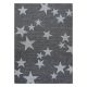 Alfombra sisal FLAT 48699392 Estrellas blanco gris