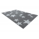 Teppich FLAT SISAL 48699392 Sterne weiß grau