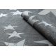 Teppich FLAT SISAL 48699392 Sterne weiß grau