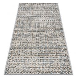 Modern DE LUXE Teppich 619 Rahmen - Strukturell grau / grün