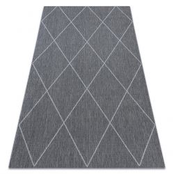 Modern DE LUXE carpet 2087 Chevron vintage - structural gold / grey