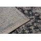 Modern DE LUXE carpet 634 Frame vintage - structural grey / pink
