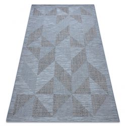 Matta SISAL FORT 36216535 blå triangles