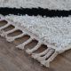Teppich BERBER CROSS weiß Franse berber marokkanisch shaggy zottig