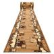 Tapete moderno CORE W3824 Ornamento Vintage - estrutural, dois níveis, creme / cinzento