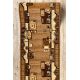 Tapete moderno CORE W3824 Ornamento Vintage - estrutural, dois níveis, creme / cinzento