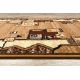 Tapete moderno CORE W3824 Ornamento Vintage - estrutural, dois níveis, creme / cinzento