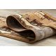Tapete moderno CORE W3824 Ornamento Vintage - estrutural, dois níveis, creme / cinzento