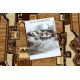 Tapete moderno CORE W3824 Ornamento Vintage - estrutural, dois níveis, creme / cinzento