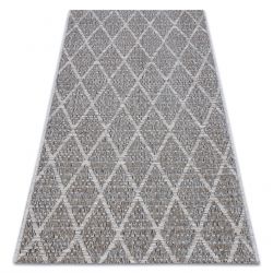 Modern DE LUXE Teppich 460 Linien - Strukturell dunkelblau / gold