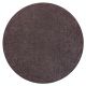 Alfombra SANTA FE círculo marrón 42 llanura color sólido