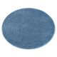Alfombra SANTA FE círculo azul 74 llanura color sólido