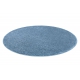 Alfombra SANTA FE círculo azul 74 llanura color sólido