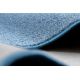 Carpet, round SANTA FE blue 74 plain, flat, one colour
