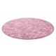 Carpet, round SOLID blush pink 60 CONCRETE 