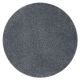 KOBEREC - okrúhly SANTA FE sivá 97 hladký, Jednotný jednofarebný 