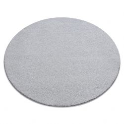 Matta, runda VELVET MICRO grå 90 vanlig, platt, en färg
