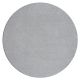 Carpet, round VELVET MICRO grey 90 plain, flat, one colour