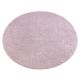 Kilimas Apskritas kilimas SAN MIGUEL rožinė 61 sklandžiai, vienodas, vienspalvis