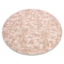 Carpet, round SOLID beige 30 CONCRETE
