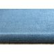 Fitted carpet SANTA FE blue 74 plain, flat, one colour