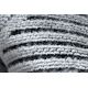 Kilimas Struktūrinis SIERRA G5011 Plokščiai austi, dviejų sluoksnių vilna, pilka / juoda - geometrinis, rombai