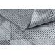 Dywan Strukturalny SIERRA G5011 Płasko tkany, dwa poziomy runa szary / czarny - geometryczny, romby