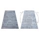 Килим Structural SIERRA G5018 плоски тъкани син - ленти, диаманти