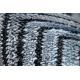 Dywan Strukturalny SIERRA G5018 Płasko tkany, dwa poziomy runa niebieski - paski, romby
