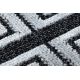 Koberec Strukturální SIERRA G5018 ploché tkaní šedá - proužky, diamanty
