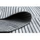 Tappeto Structural SIERRA G5018 tessuto piatto grigio - strisce, quadri
