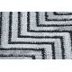 Tappeto Structural SIERRA G5018 tessuto piatto grigio - strisce, quadri