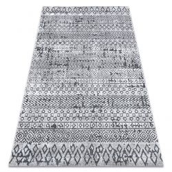 Tappeto Structural SIERRA G6042 tessuto piatto grigio chiaro - geometrico, etnico
