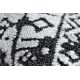 Dywan Strukturalny SIERRA G6042 Płasko tkany, dwa poziomy runa jasny szary - geometryczny, etniczny