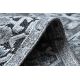 Kilimas Struktūrinis SIERRA G6038 Plokščiai austi, dviejų sluoksnių vilna, pilka, mėlyna - rozetė