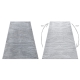 Preproga Strukturni SIERRA G5013 Ploščato tkano, dve ravni flisa siva - cikcak, etnični
