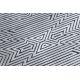 Килим Structural SIERRA G5013 плоски тъкани сив - зигзаг, етнически 