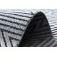 Matta Structural SIERRA G5013 Flat woven grå - zigzag, ethnic
