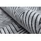 Matto Rakenteellinen SIERRA G5013 Litteä kudottu, kaksi fleece-tasoa harmaa - zigzag, etninen