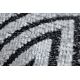 Dywan Strukturalny SIERRA G5013 Płasko tkany, dwa poziomy runa szary - zygzak, etniczny