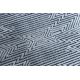 Koberec Strukturální SIERRA G5013 ploché tkaní modrý - zigzag, ethnic 