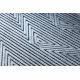 Matto Rakenteellinen SIERRA G5013 Litteä kudottu, kaksi fleece-tasoa sininen - zigzag, etninen