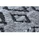 Dywan Strukturalny SIERRA G6042 Płasko tkany, dwa poziomy runa szary - geometryczny, etniczny