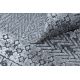 Paklājs SIERRA G6042 Plakani austi, divi vilnas līmeņi pelēks - ģeometriskas, etniskas