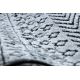 Tepih Strukturne SIERRA G6042 Ravno tkano, dvije razine flora Siva - geometrijski, etnički