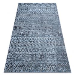 Tapete Structural SIERRA G6042 tecido liso azul - geométrico, étnica