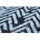 Dywan Strukturalny SIERRA G6042 Płasko tkany, dwa poziomy runa niebieski - geometryczny, etniczny
